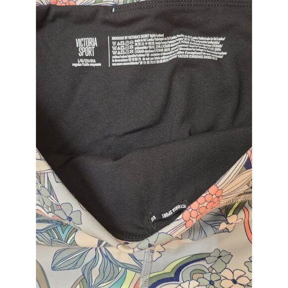 Victoria Secret Sport Knockout Floral Print High Rise Legging Woman Sz L/170/80A - Picture 3 of 6